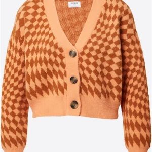 Cotton on cardigan orange size L made on cotton